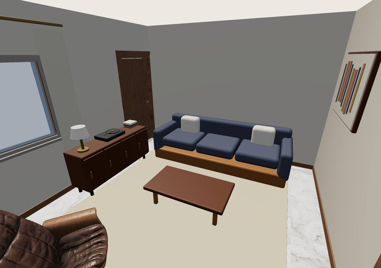 Room 3 (furnished) · Con muebles