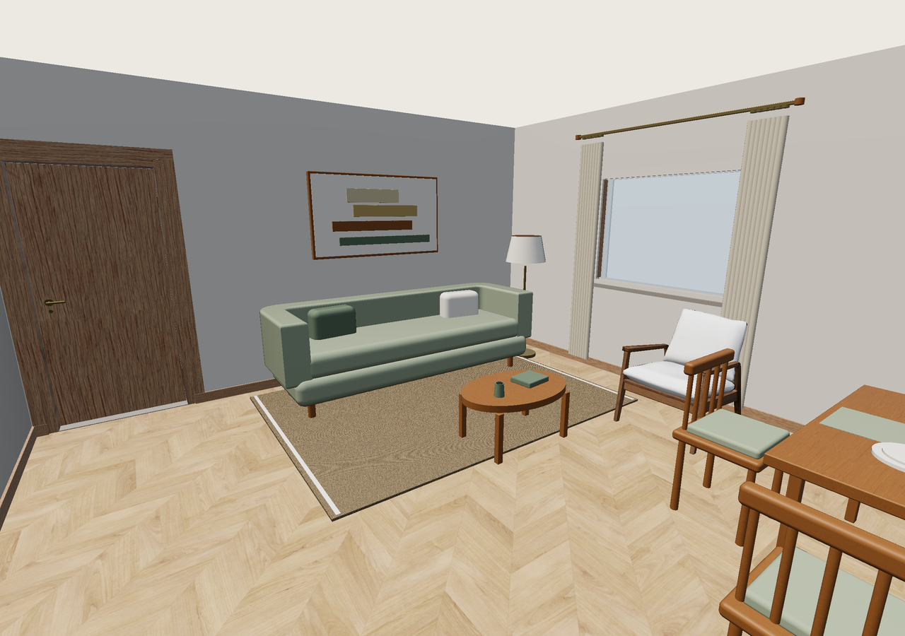 Room 2 (furnished) · Con muebles