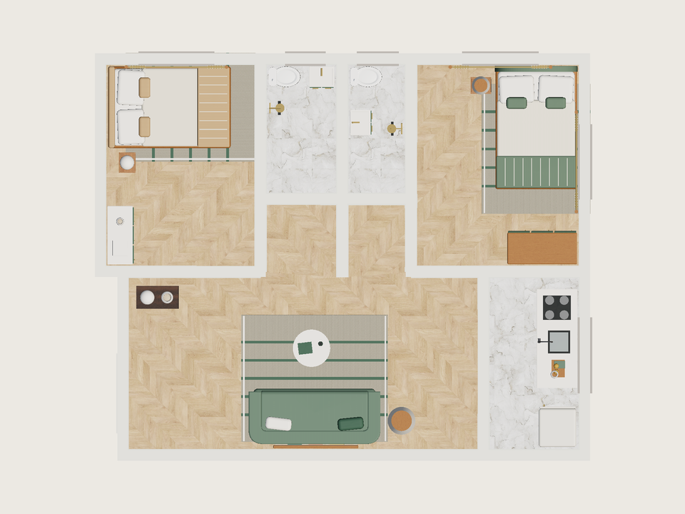 Plano · Con muebles