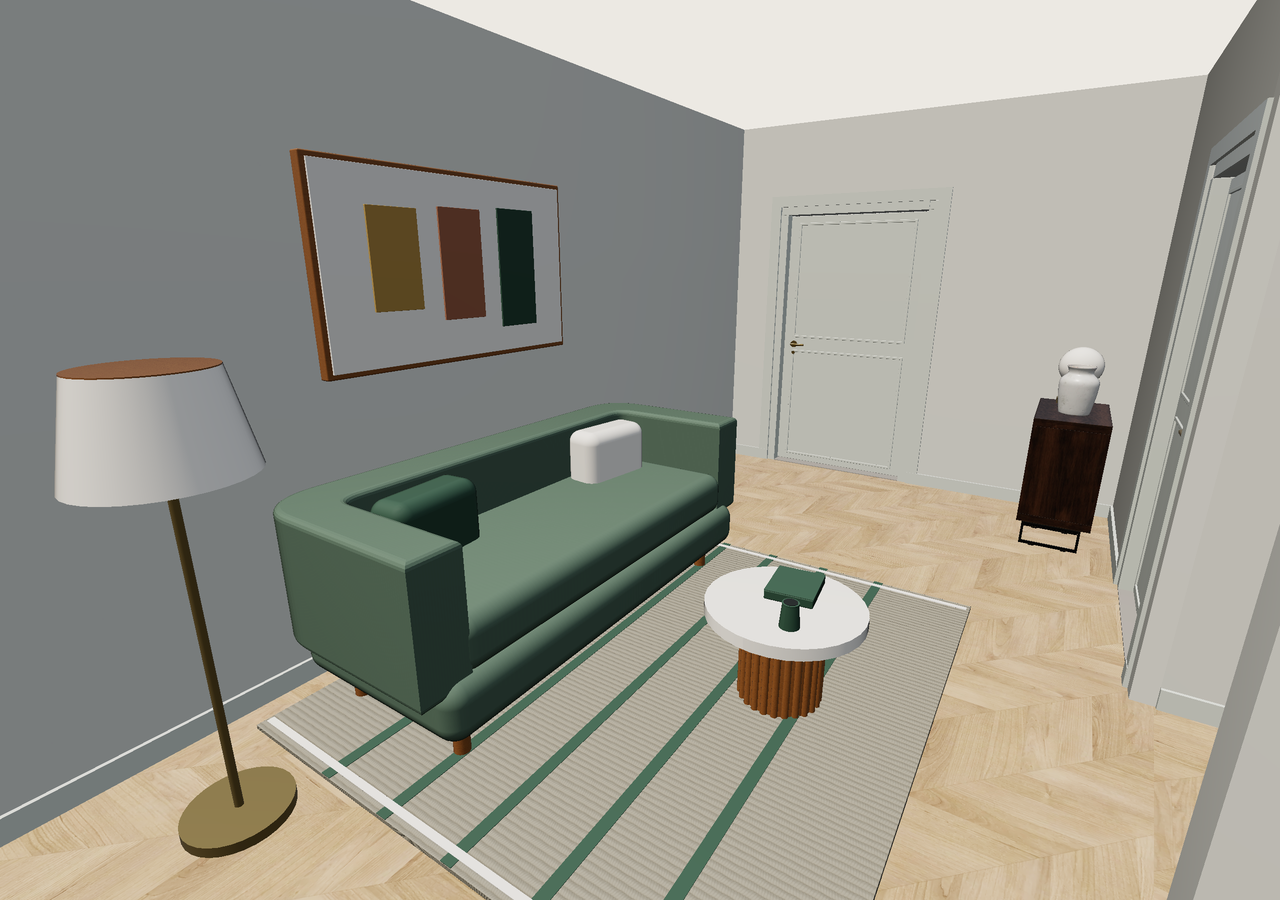 Room 3 (furnished) · Con muebles
