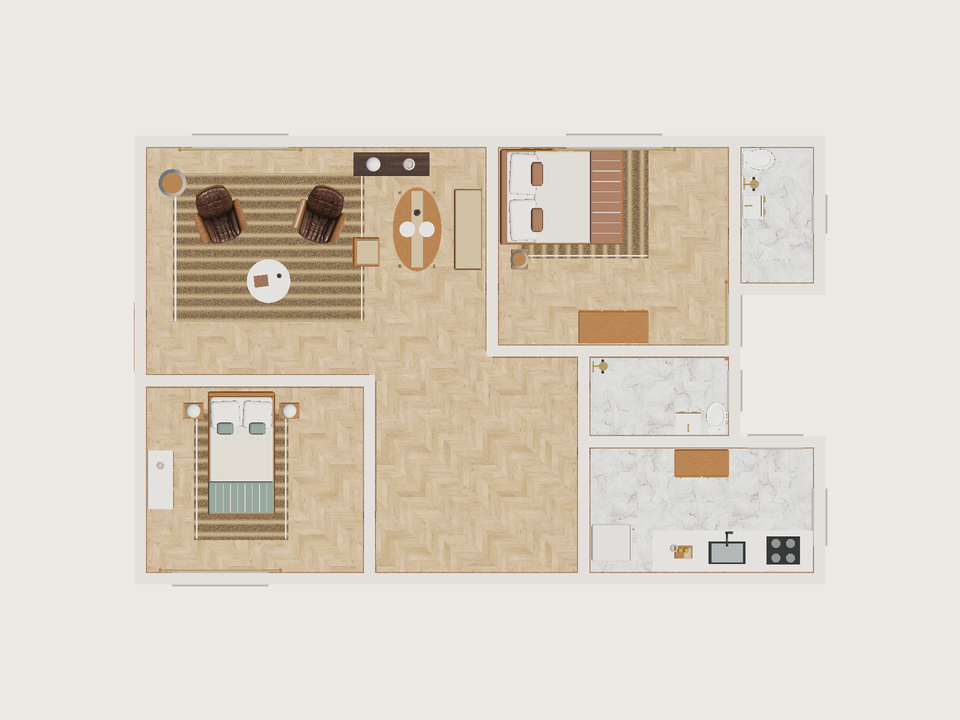 Plano · Con muebles