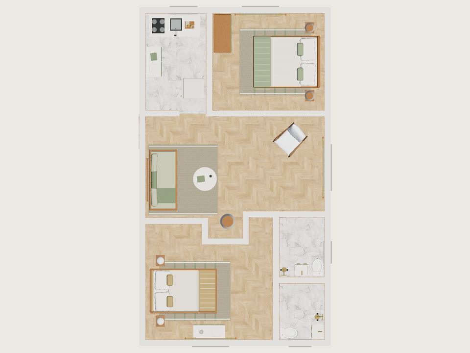 Plano · Con muebles
