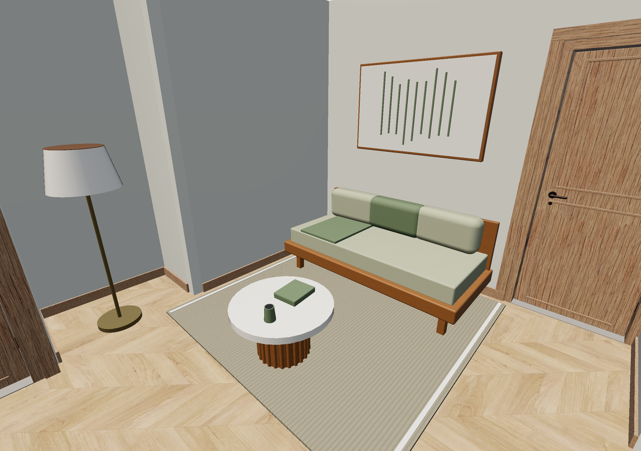 Room 3 (furnished) · Con muebles