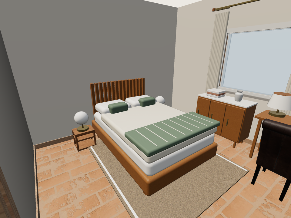 Room 1 (furnished) · Con muebles