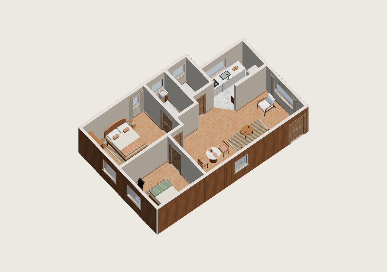 Toda la vivienda · Con muebles