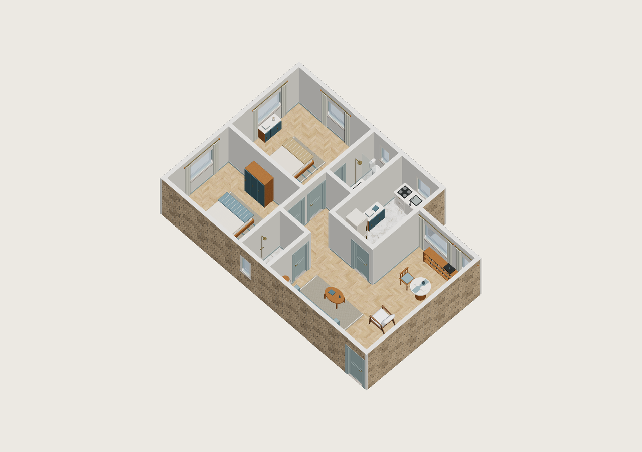 Toda la vivienda · Con muebles