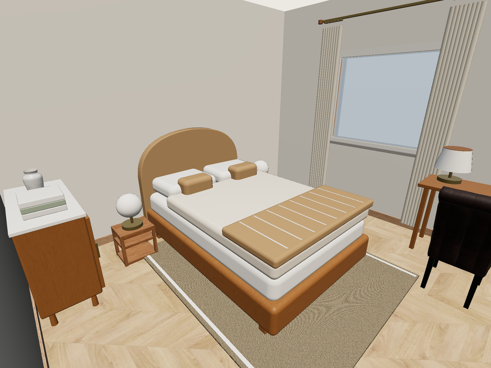 Room 1 (furnished) · Con muebles