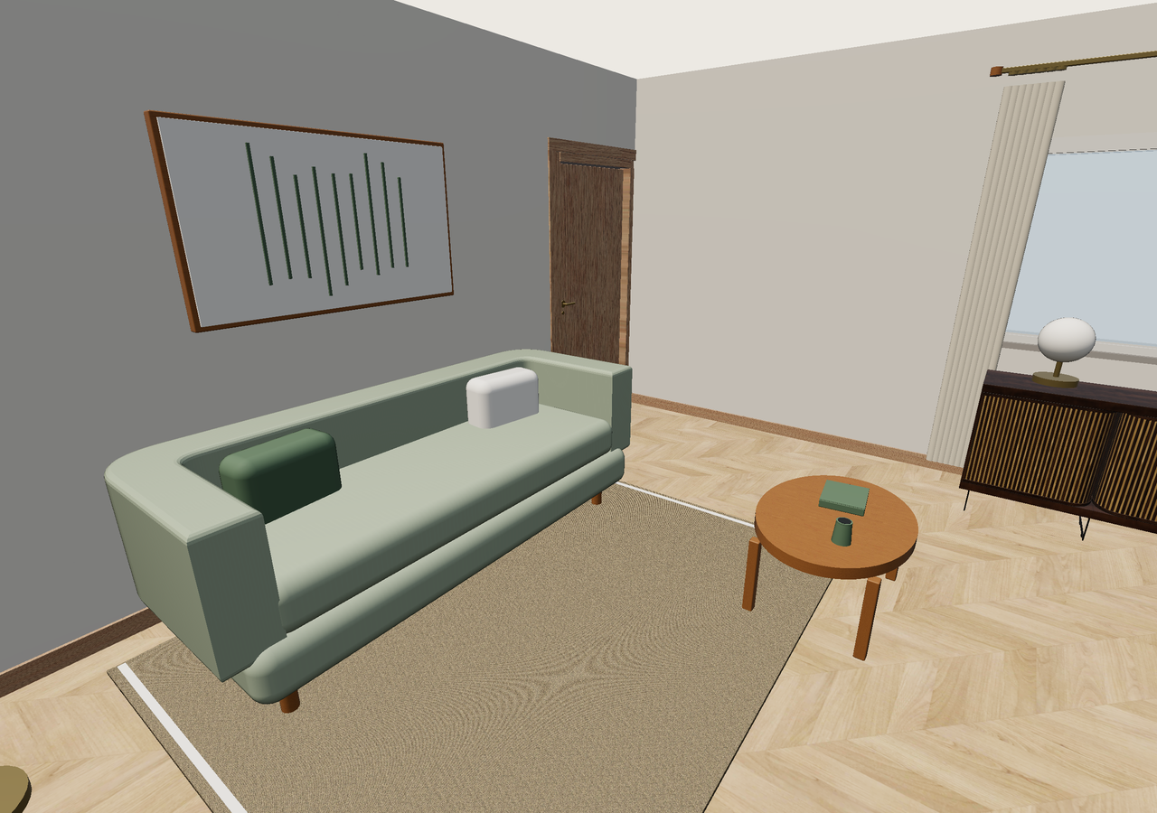 Room 3 (furnished) · Con muebles