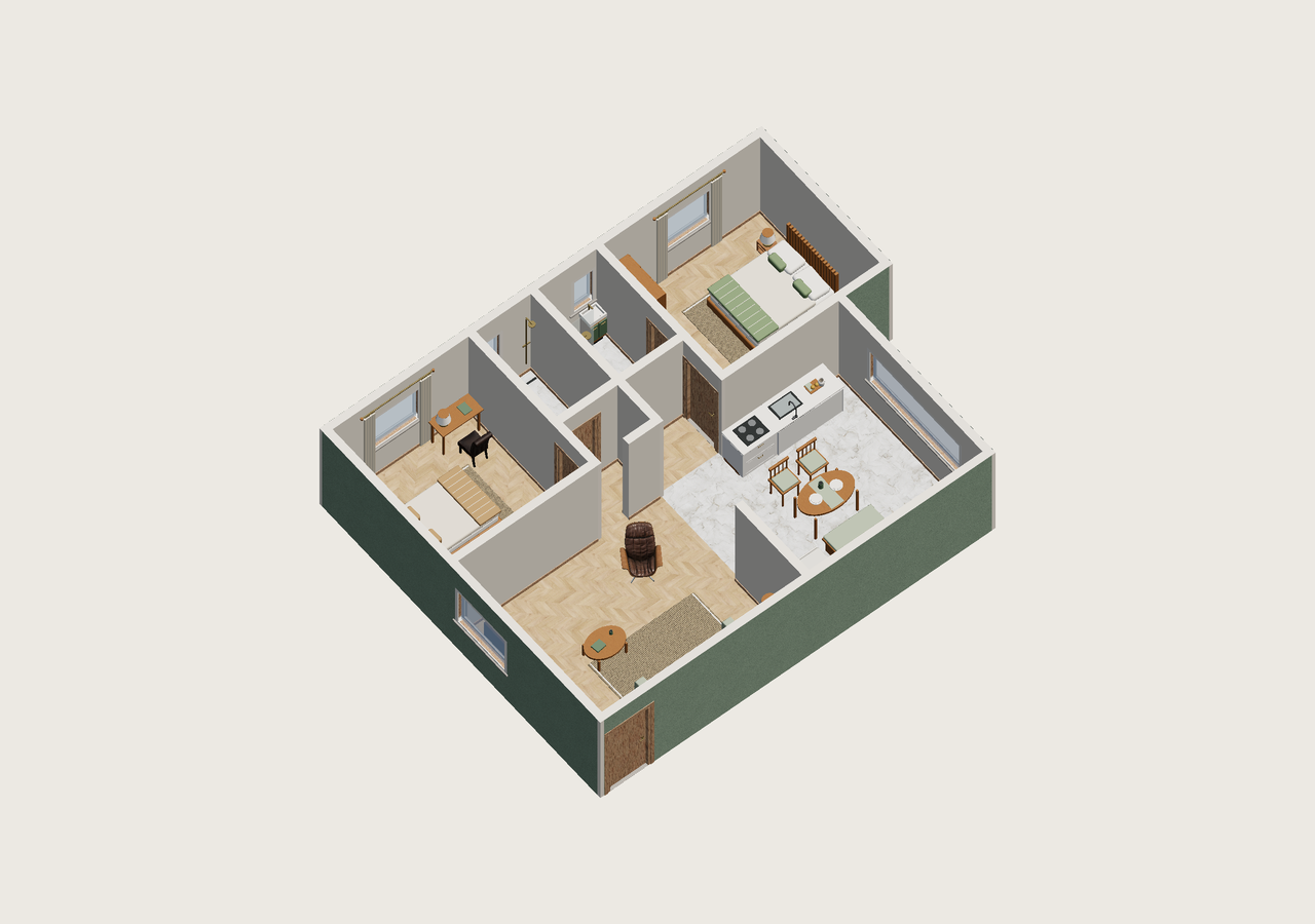 Toda la vivienda · Con muebles