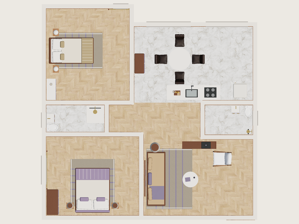 Plano · Con muebles