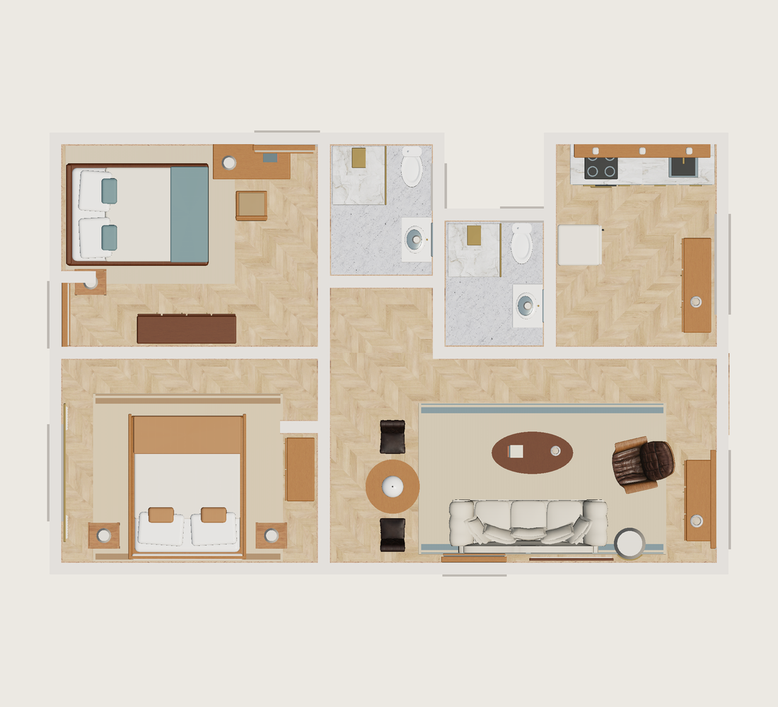 Plano · Con muebles