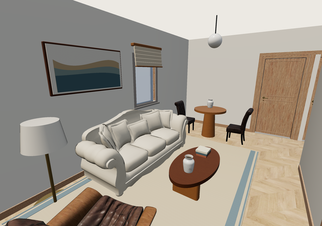 Room 1 (furnished) · Con muebles