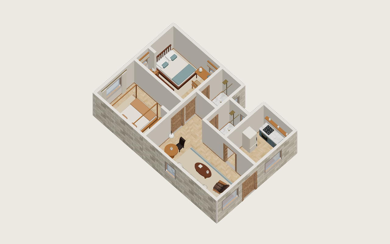 Toda la vivienda · Con muebles