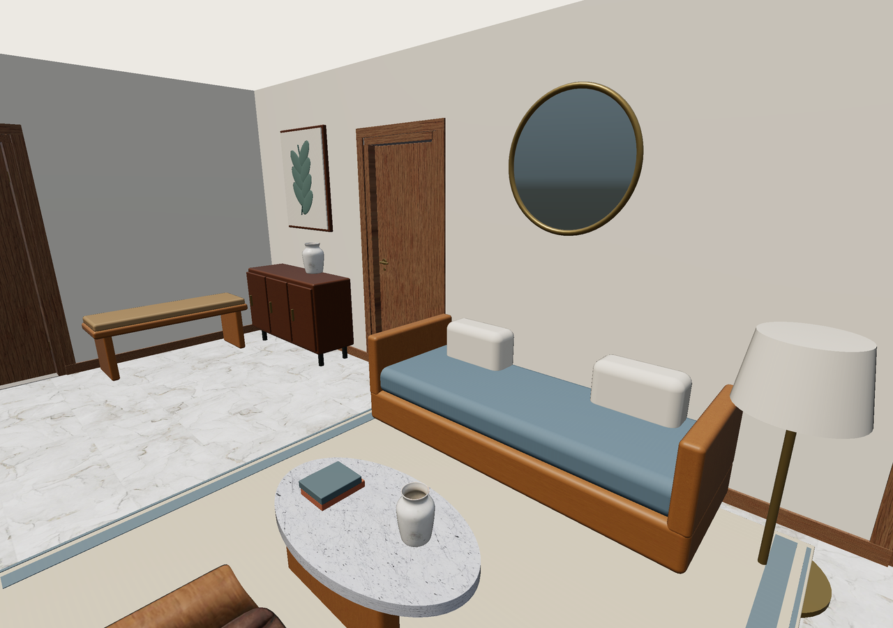 Room 1 (furnished) · Con muebles