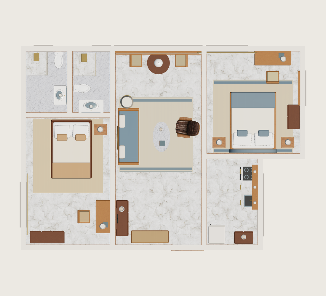 Plano · Con muebles