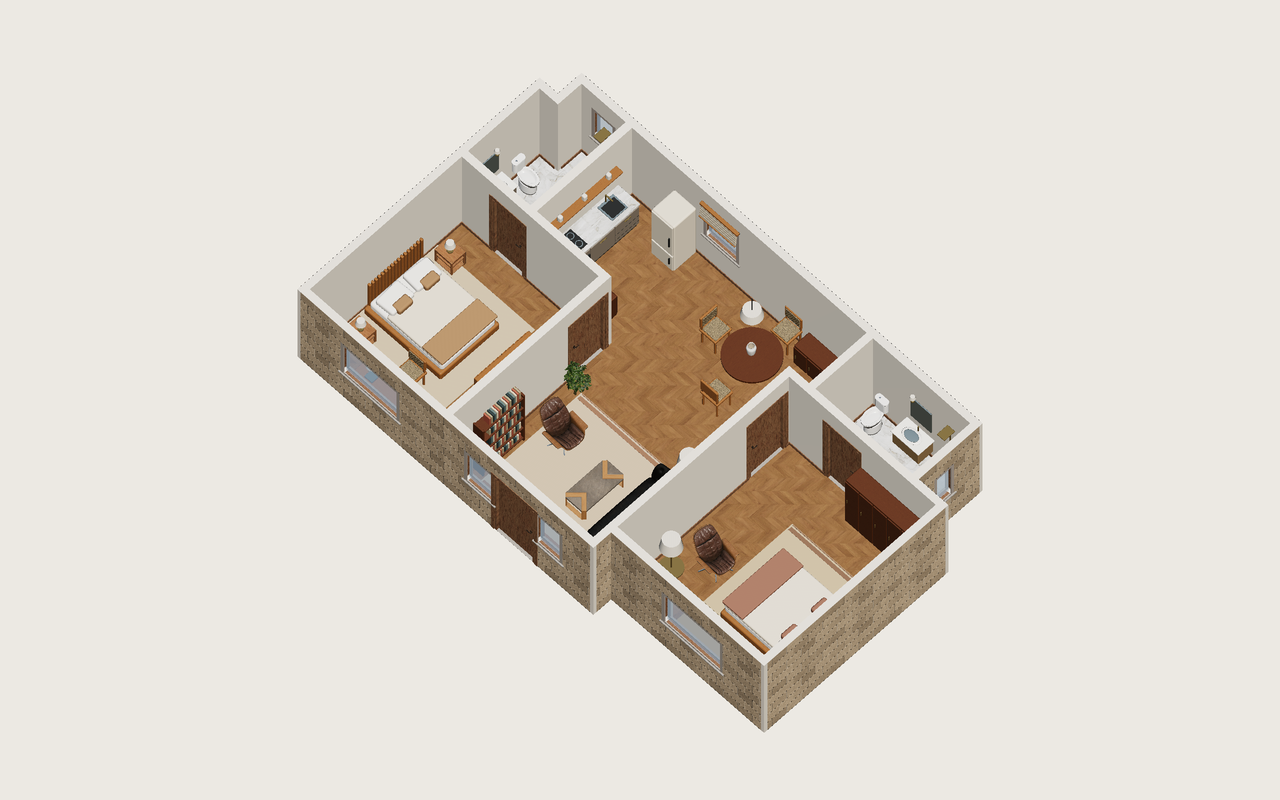 Toda la vivienda · Con muebles