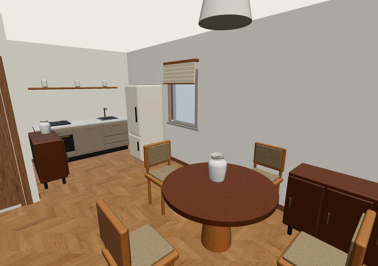 Room 1 (furnished) · Con muebles