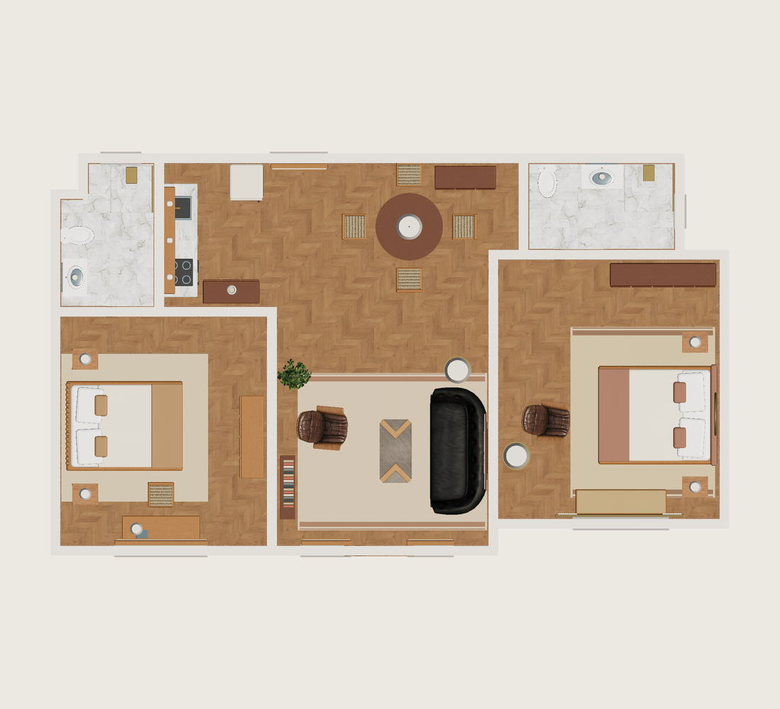 Plano · Con muebles
