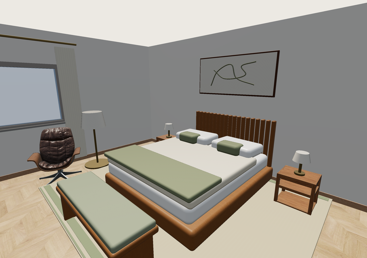 Room 1 (furnished) · Con muebles