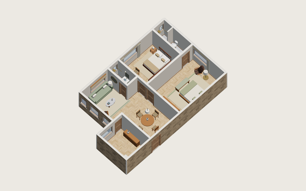 Toda la vivienda · Con muebles