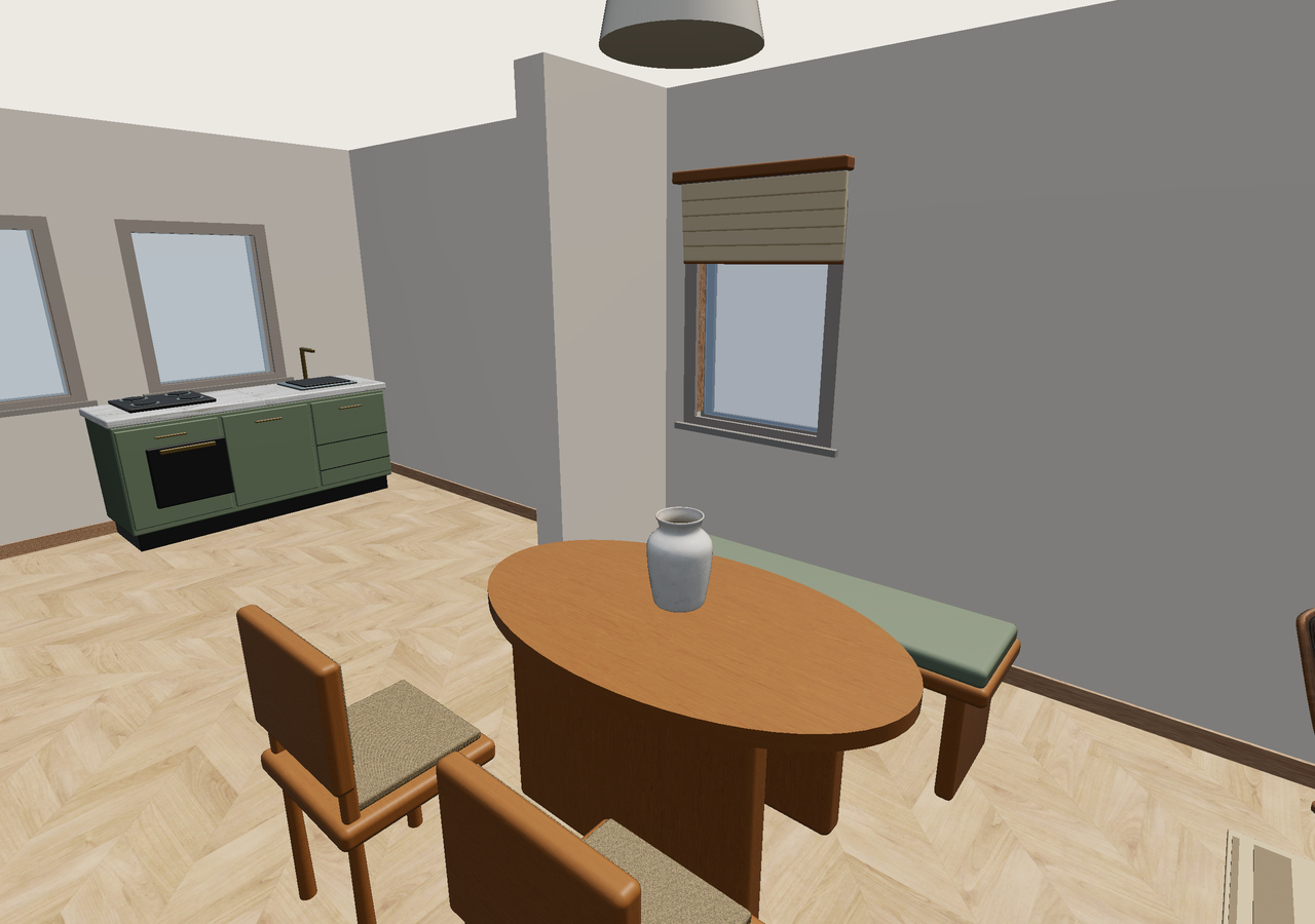 Room 1 (furnished) · Con muebles