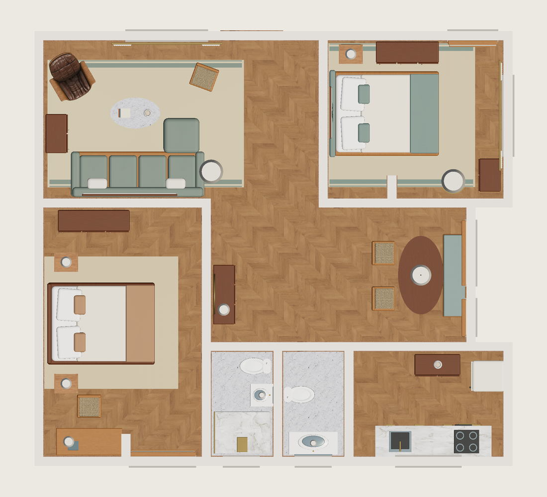 Plano · Con muebles