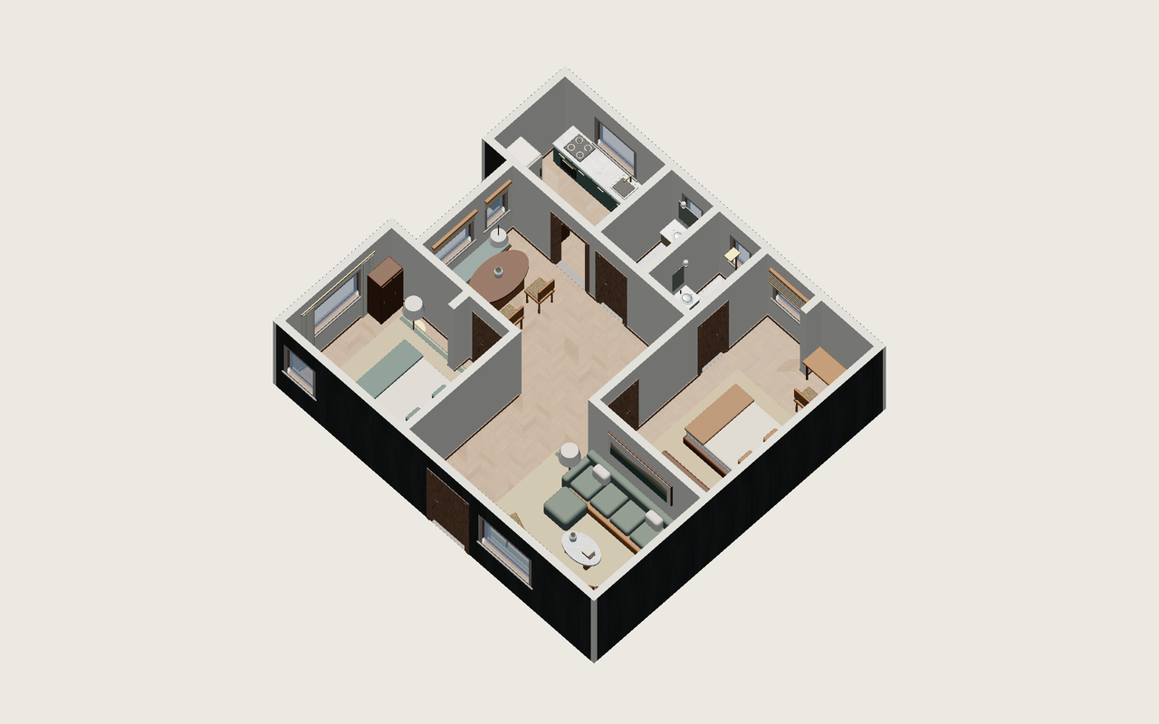 Toda la vivienda · Con muebles