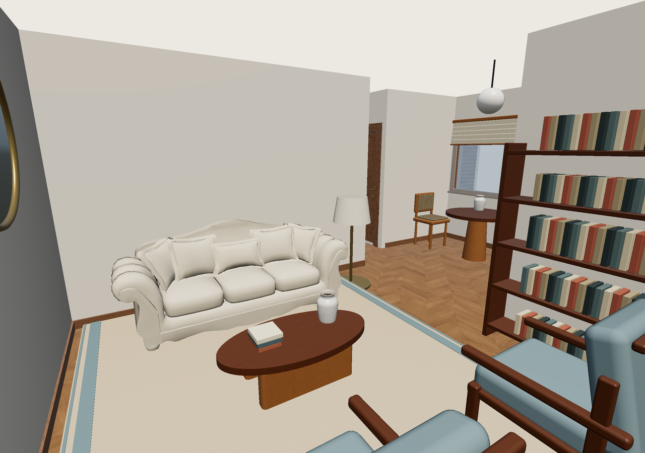 Room 1 (furnished) · Con muebles