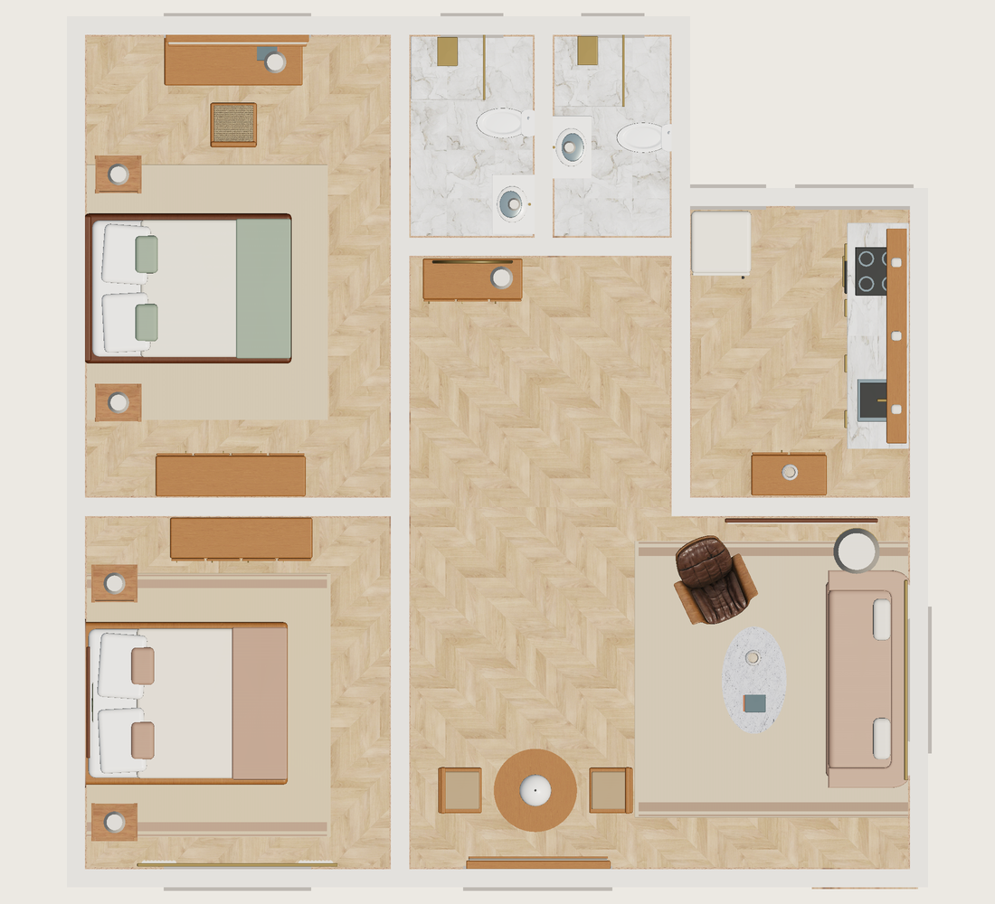 Plano · Con muebles