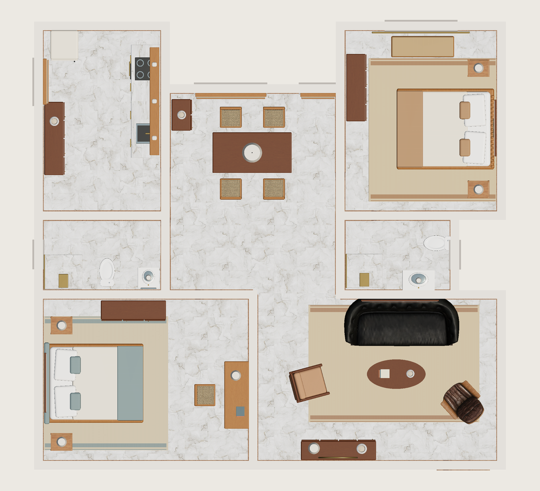 Plano · Con muebles