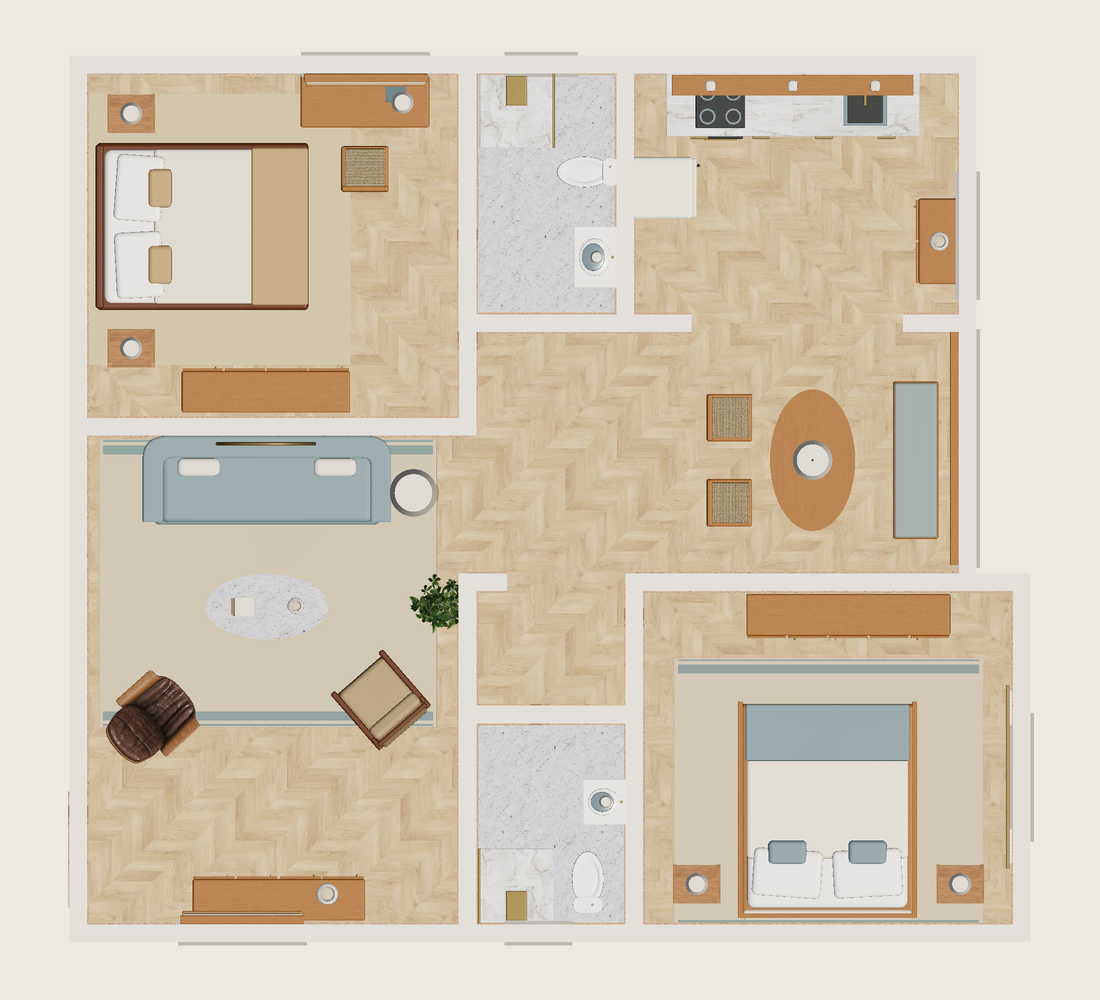 Plano · Con muebles
