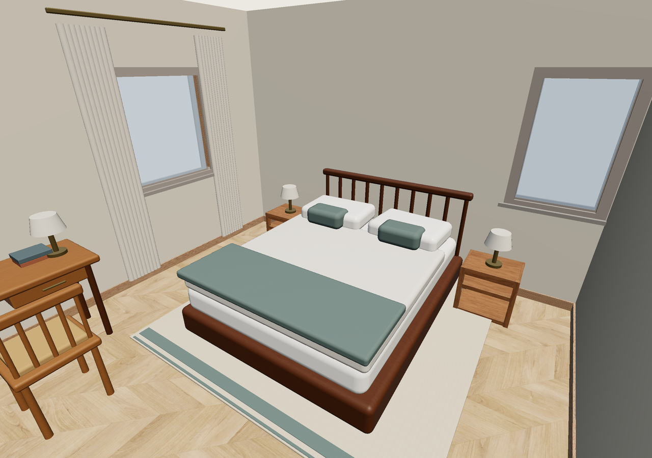 Room 3 (furnished) · Con muebles