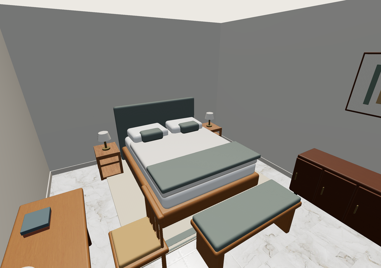 Room 1 (furnished) · Con muebles