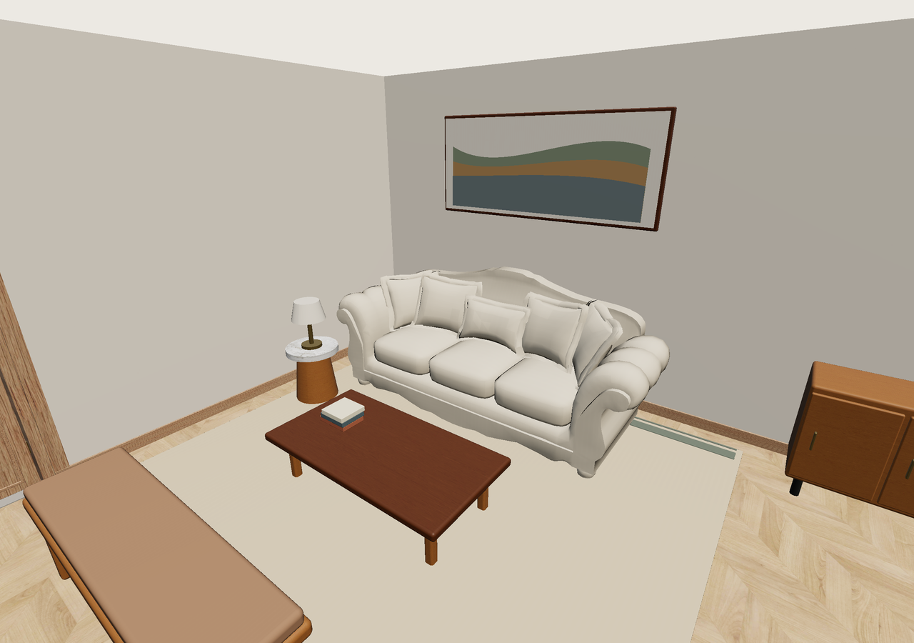 Room 3 (furnished) · Con muebles