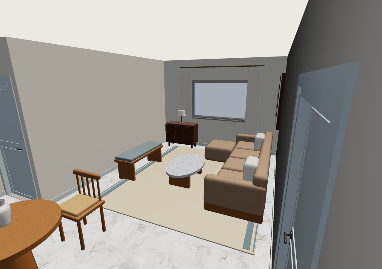 Room 3 (furnished) · Con muebles