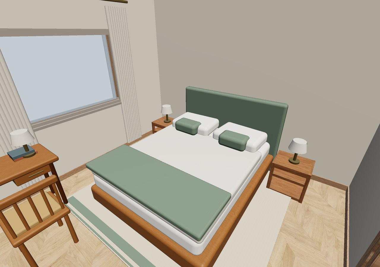 Room 1 (furnished) · Con muebles