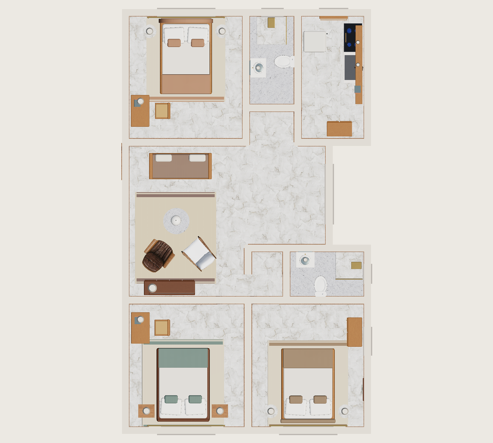 Plano · Con muebles
