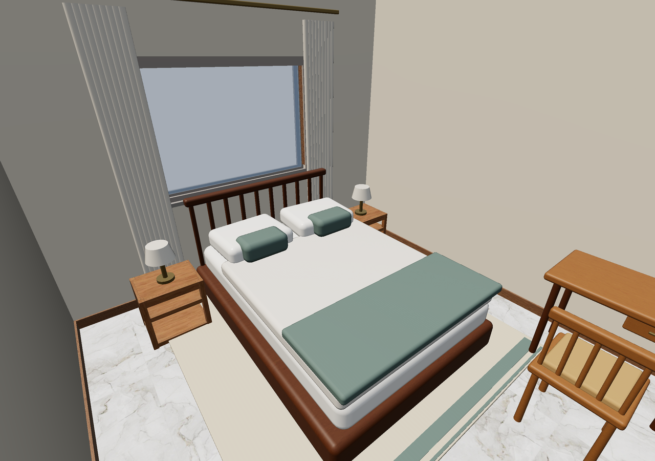 Room 2 (furnished) · Con muebles