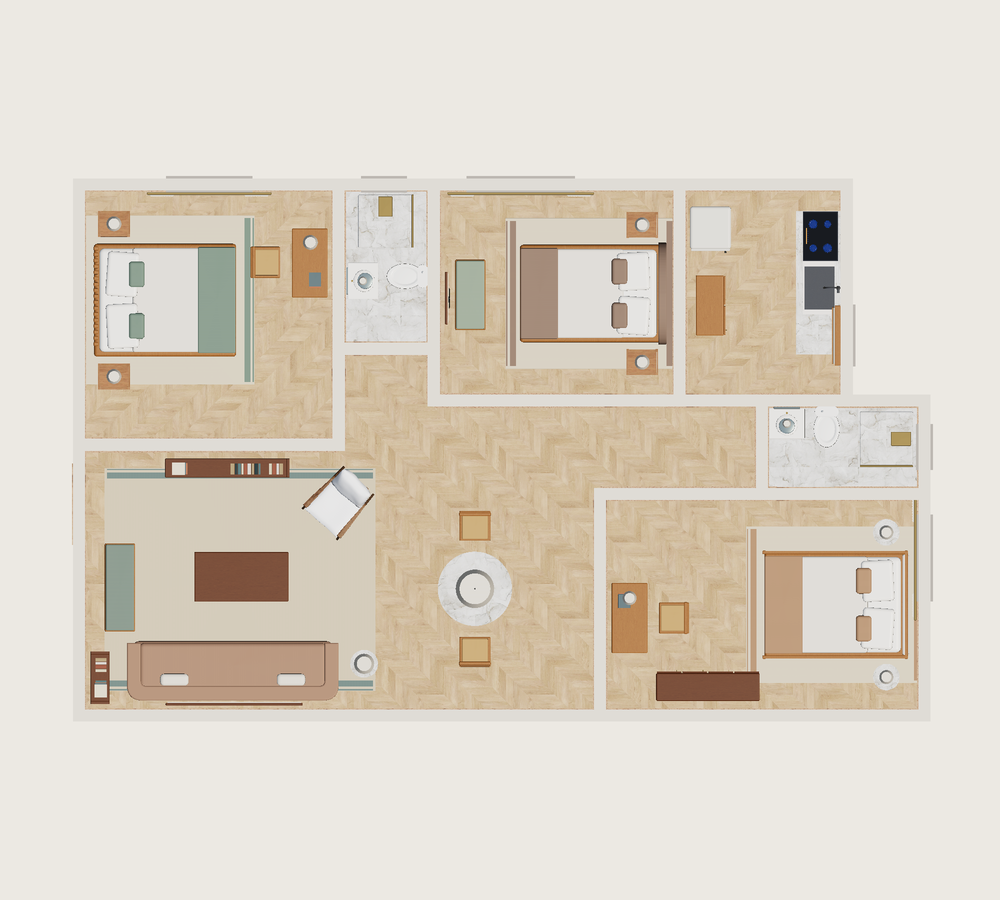 Plano · Con muebles