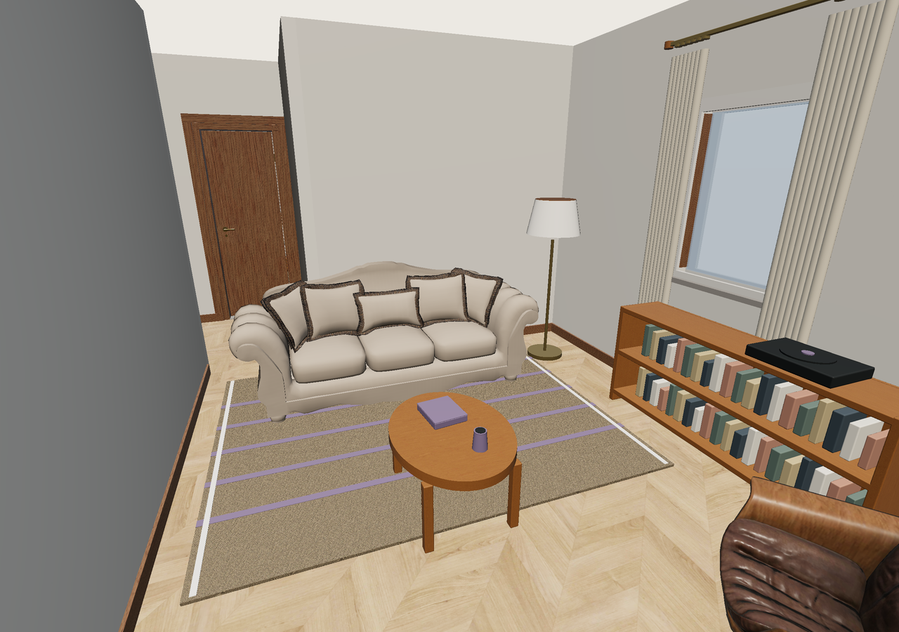 Room 3 (furnished) · Con muebles