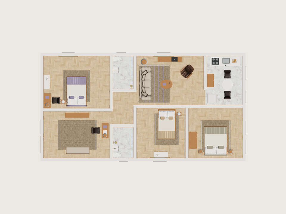 Plano · Con muebles