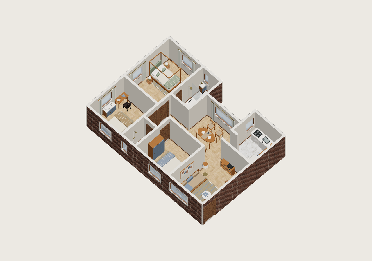 Toda la vivienda · Con muebles