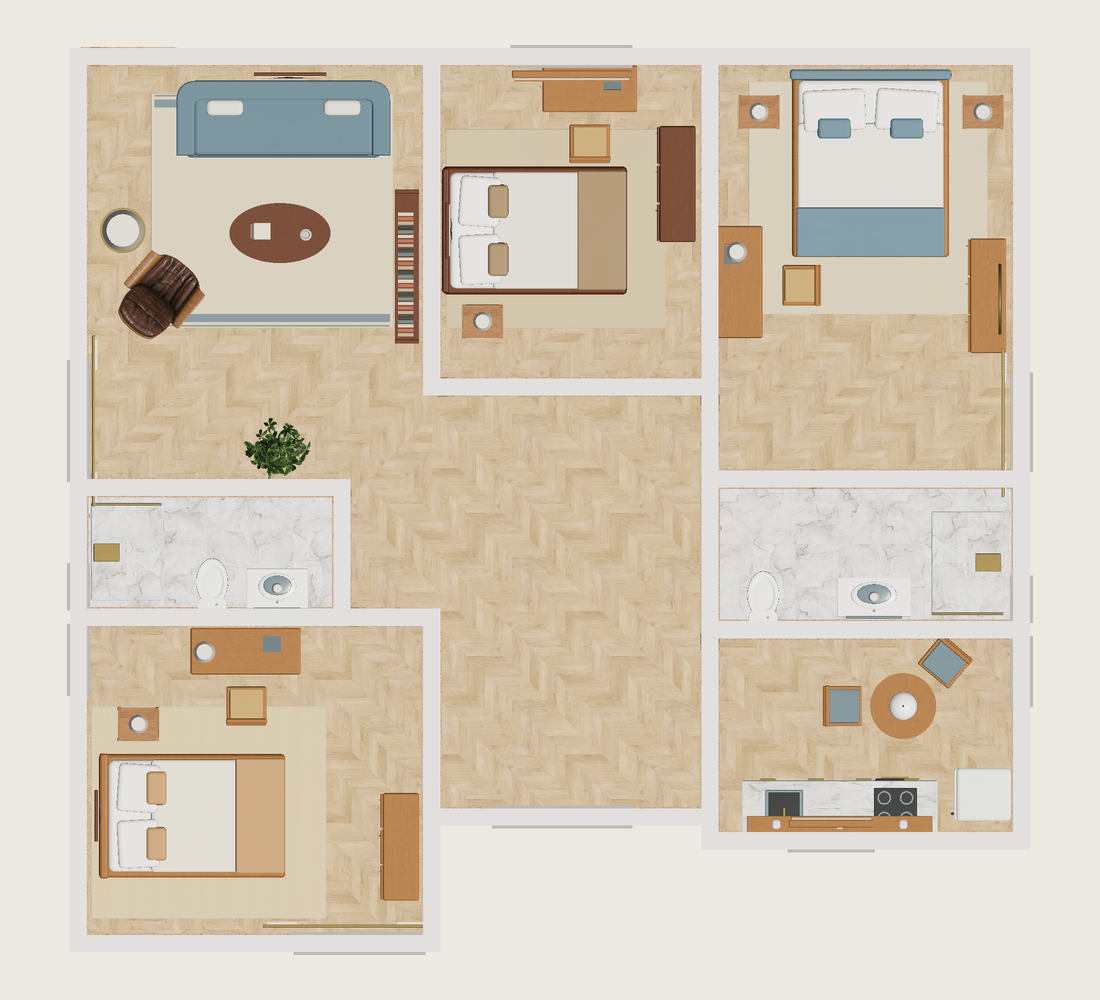 Plano · Con muebles