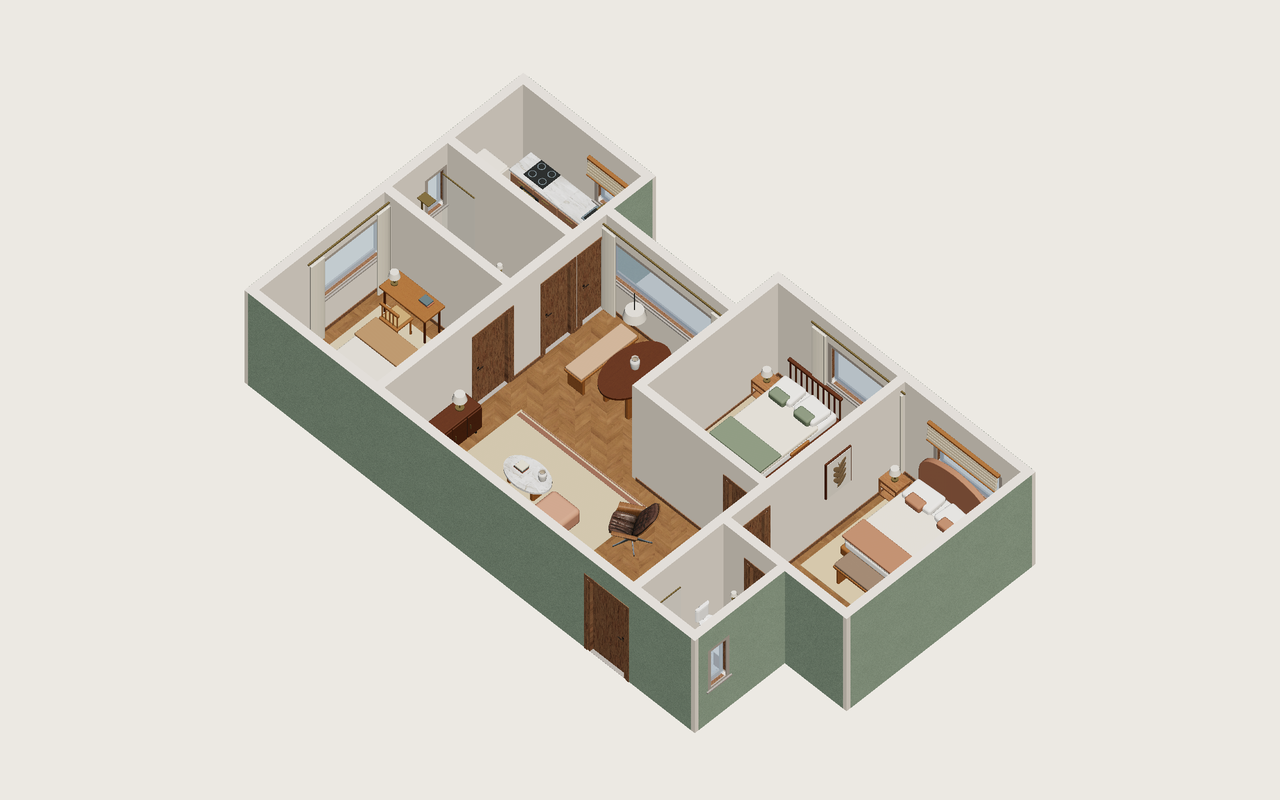 Toda la vivienda · Con muebles