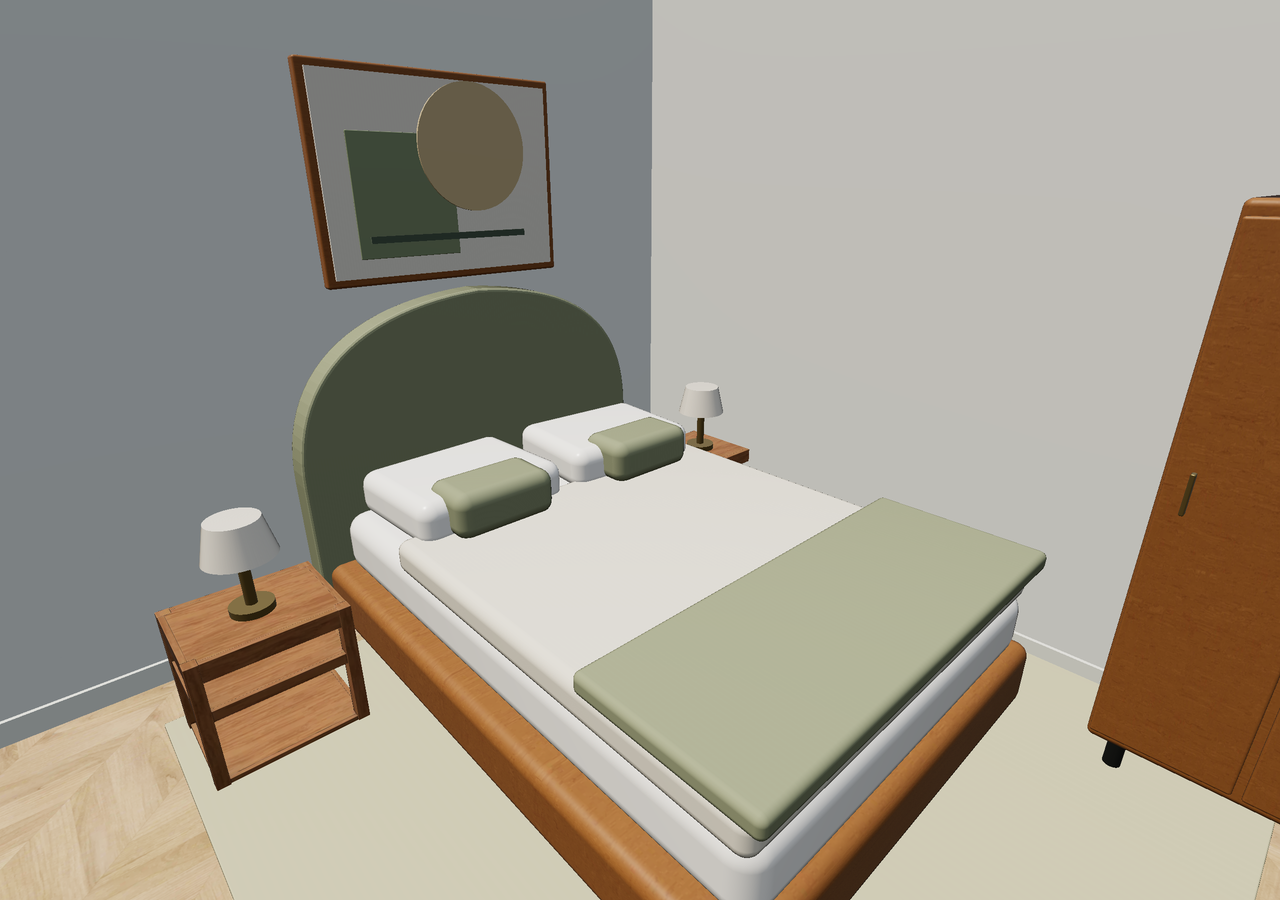 Room 1 (furnished) · Con muebles