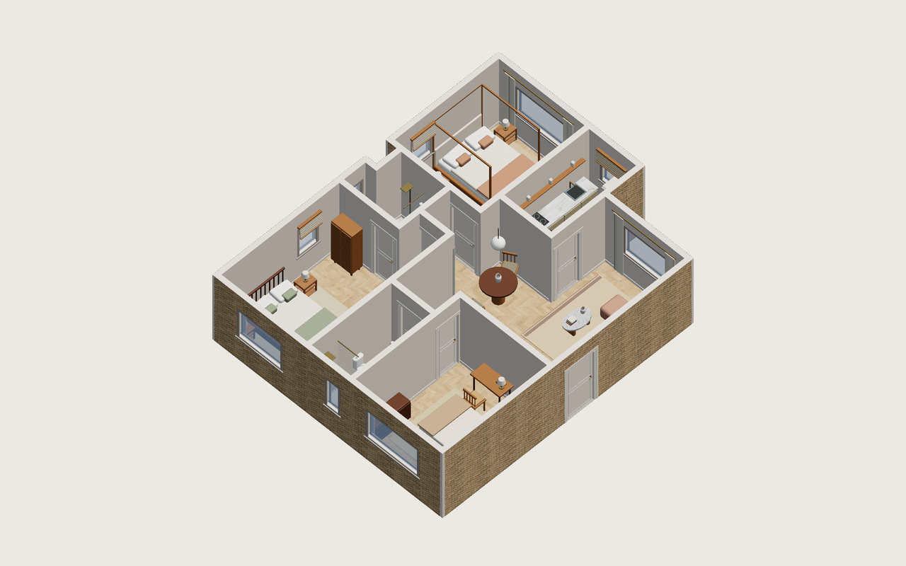 Toda la vivienda · Con muebles