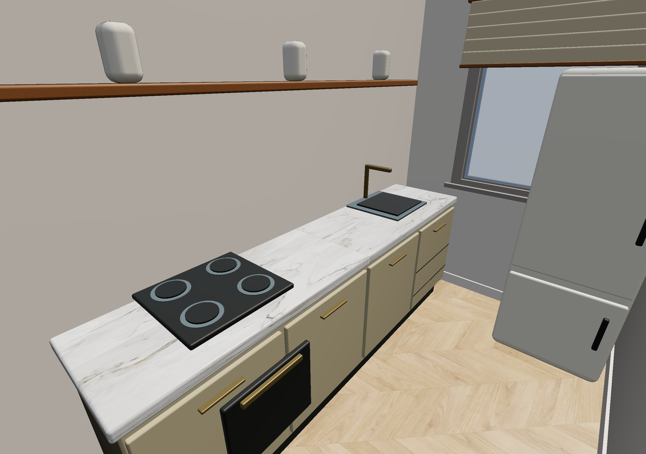 Room 1 (furnished) · Con muebles
