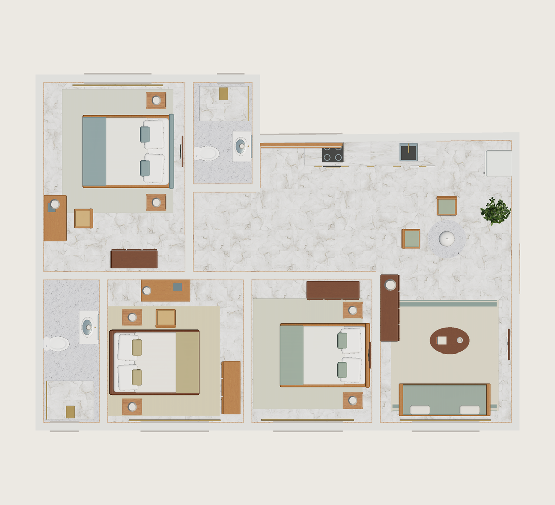 Plano · Con muebles