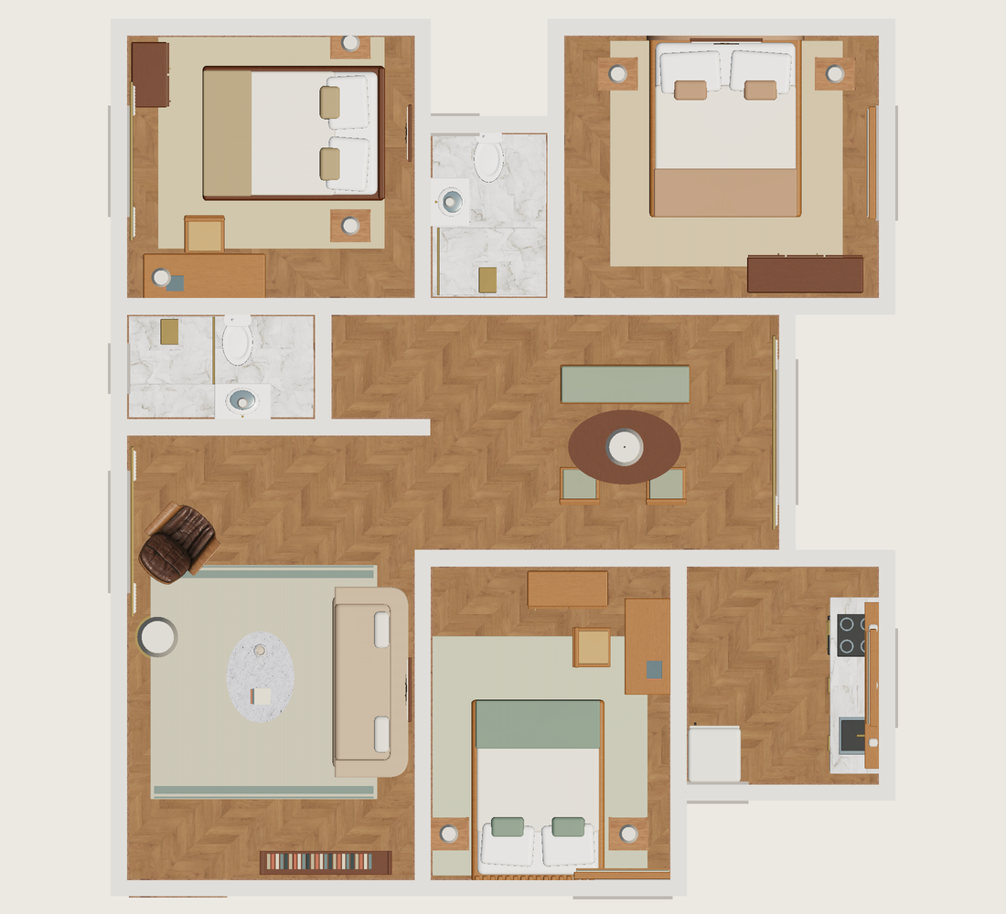 Plano · Con muebles
