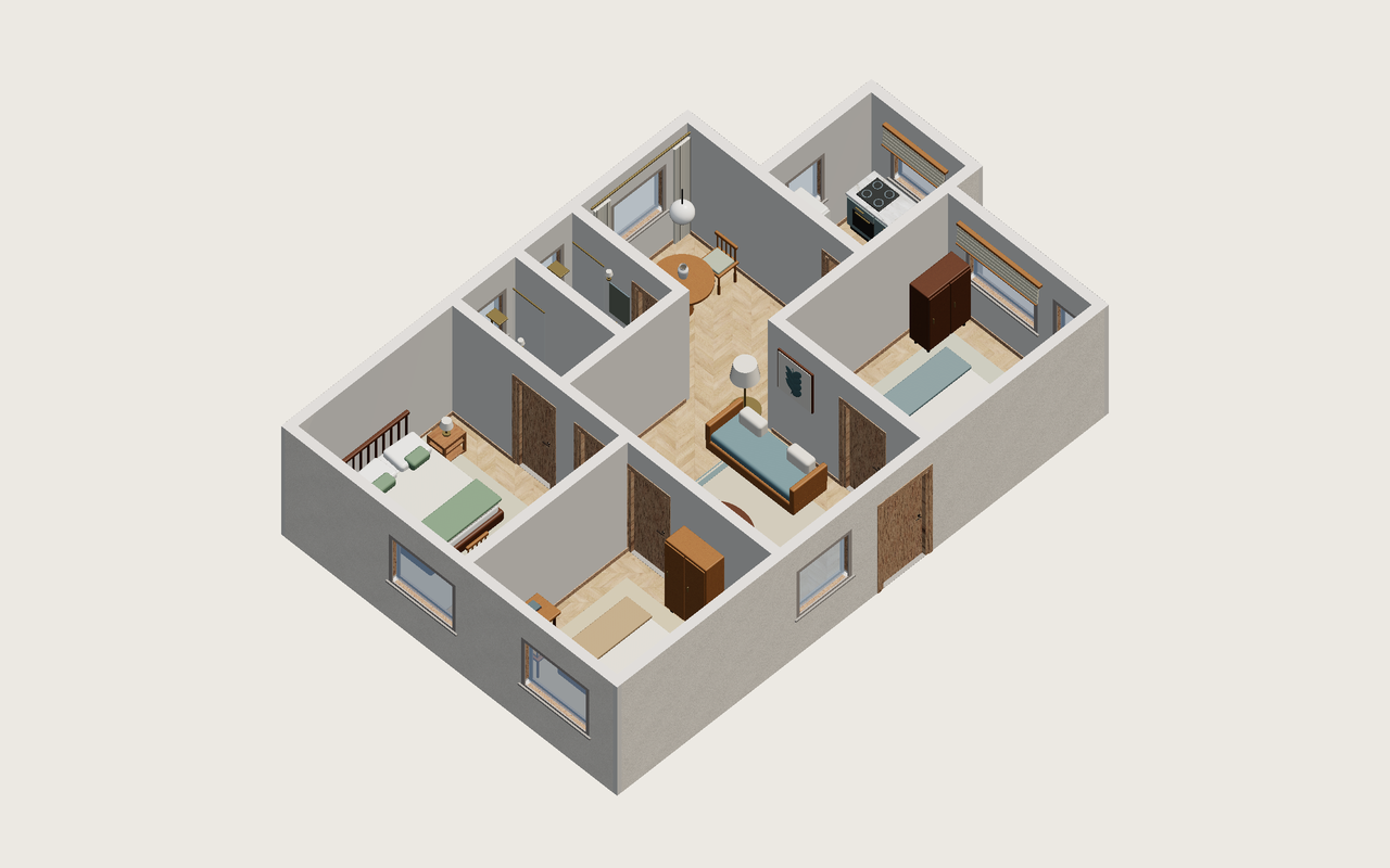 Toda la vivienda · Con muebles